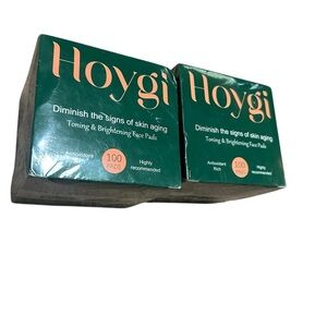 2 new Hoygi 100 Toning/Brightening Face Pads Niacinimide Antioxidant Exp 02/28